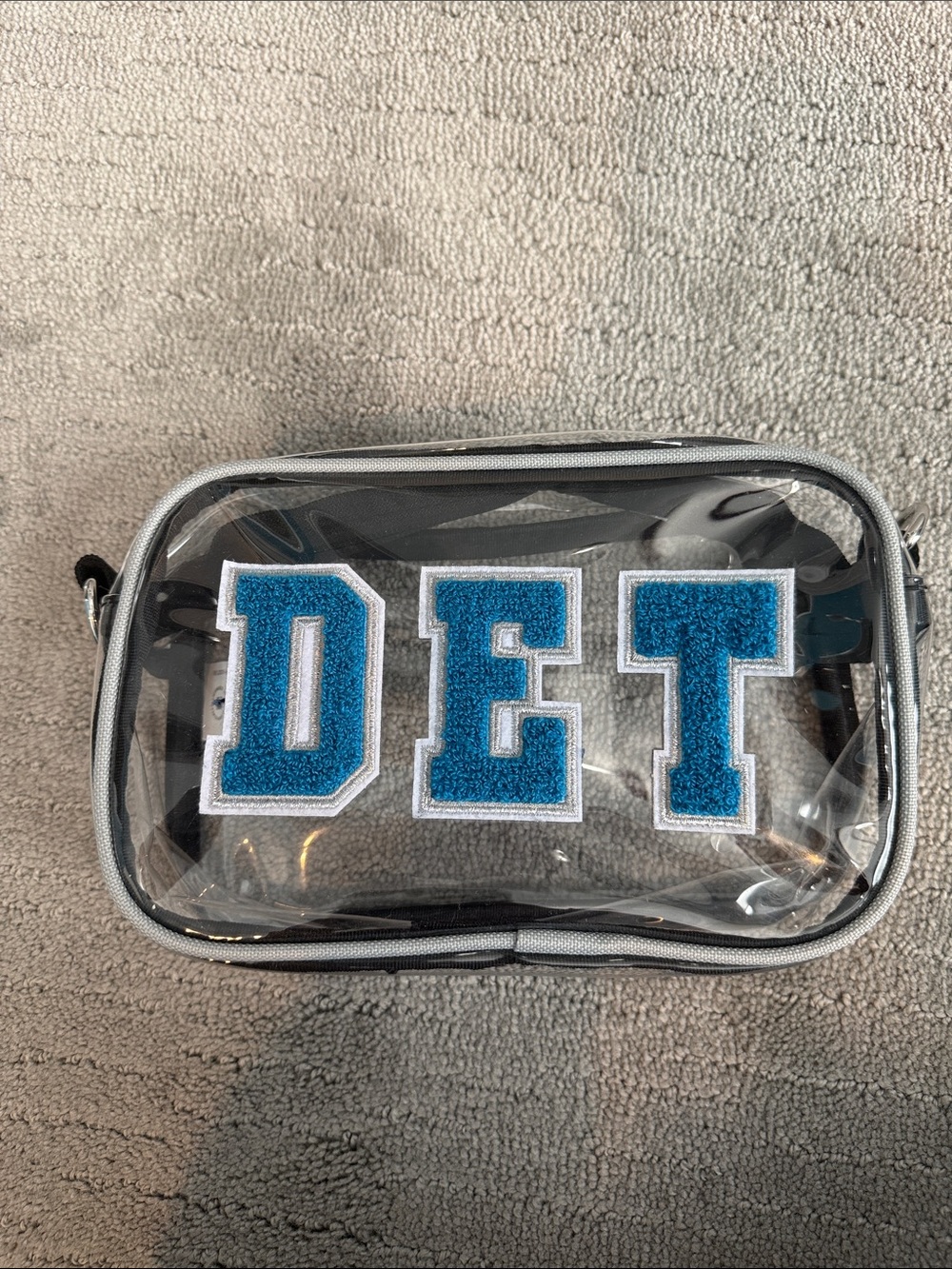 Detroit Lions clear purse (no strap)